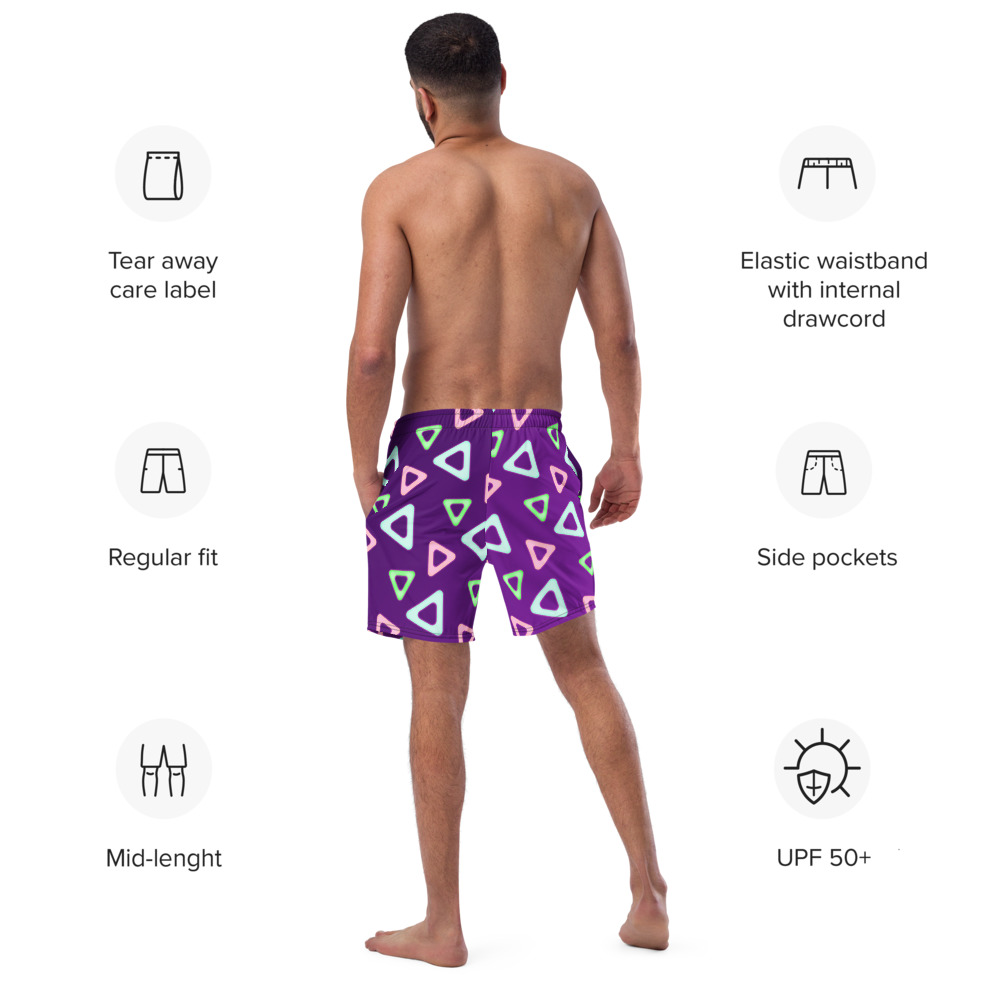 Neon Triangle DUDE swim trunks - Image 4