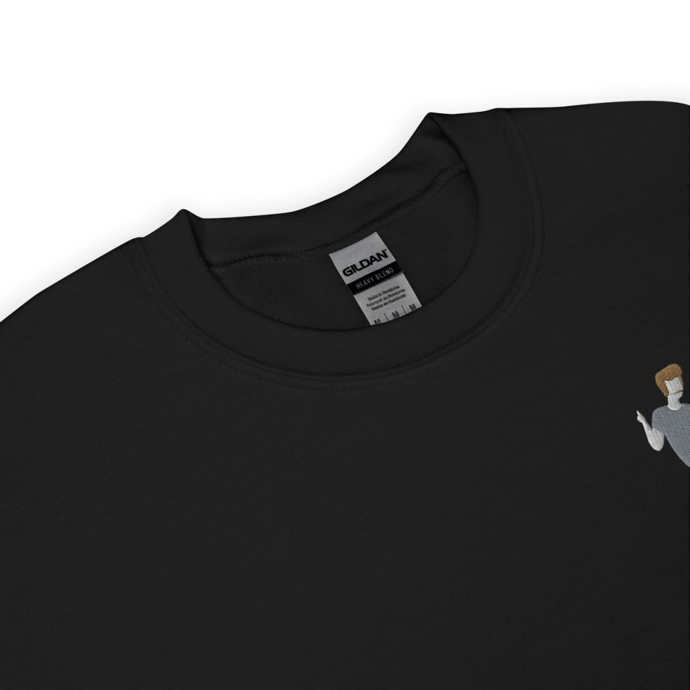 Pointy Dance Embroidered DUDE Pullover - Image 2