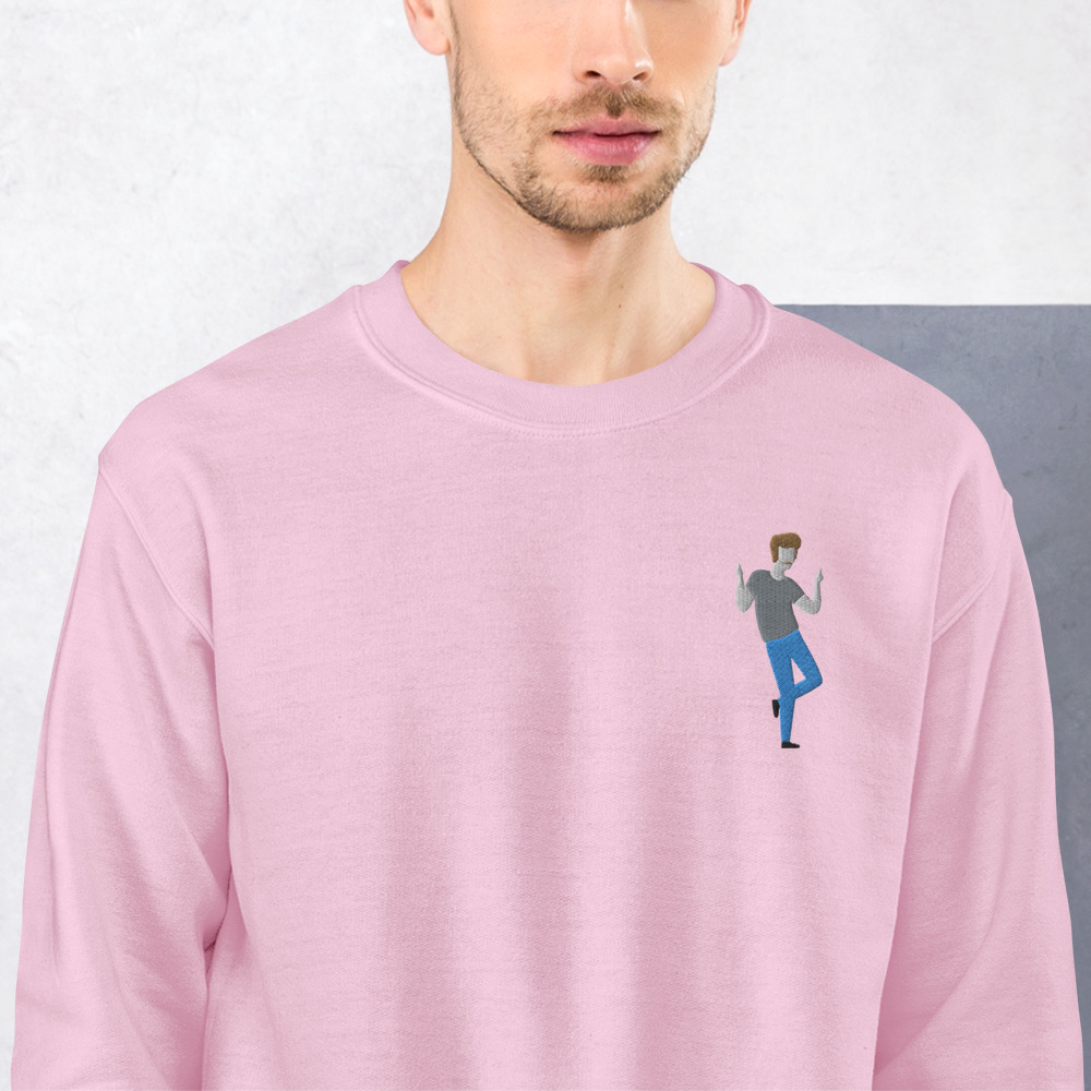 Pointy Dance Embroidered DUDE Pullover - Image 11