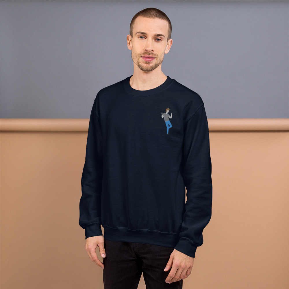 Pointy Dance Embroidered DUDE Pullover